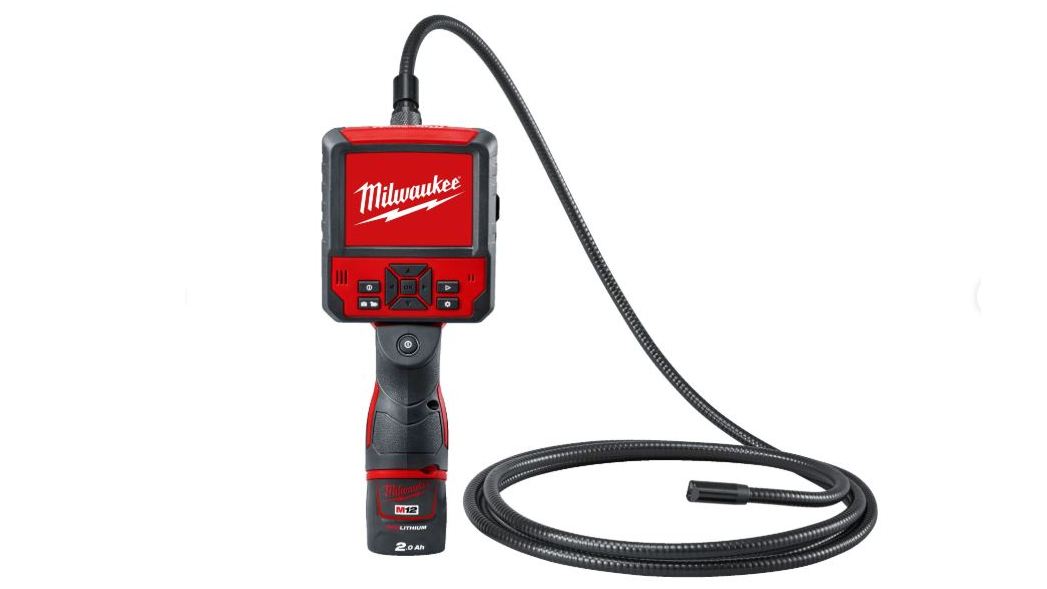 Camera inspectie vizuala digitala Milwaukee M12,  cablu 2.7m, ecran LCD 85mm, senzor 12mm, rezolutie 320x 240, card SD 8GB, acumulator, incarcator, cutie protectie,  4933480740