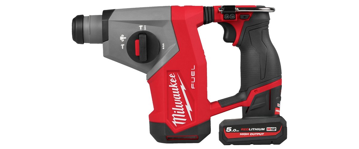 Ciocan rotopercutor SDS-Plus Milwaukee M12 FHAC16-502X, 12V, 1.15 J, protectie anti-vibratii, 2 acumulatori, 1 incarcator, 4933499185