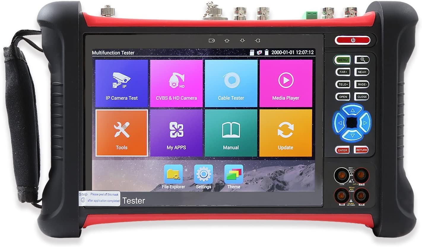 Tester CCTV profesional 4K, Wifi, multimetru, test retea POE OUT, HDMI IN/OUT SF-TESTER7-5N1-4K