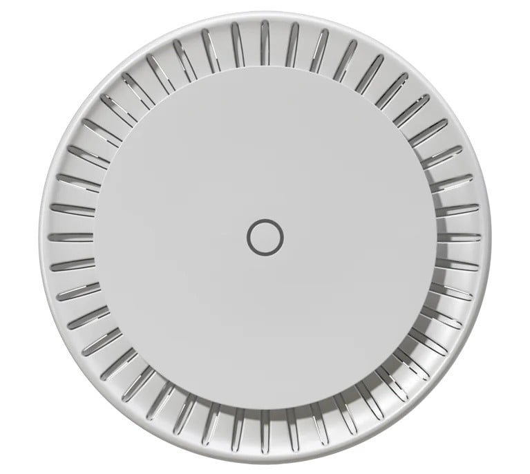 Access Point Wi-Fi 6 interior tavan MikroTik cAPGI-5hAXd2hAXd, dual-band 2.4/5 GHz, AX1800, 2xGigabit LAN, PoE In/Out, WPA3