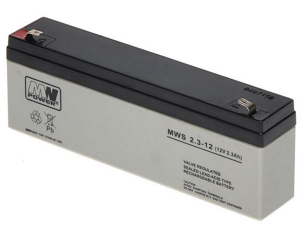Acumulator 12V, 2.3Ah, MW Power, MWS 2.3-12