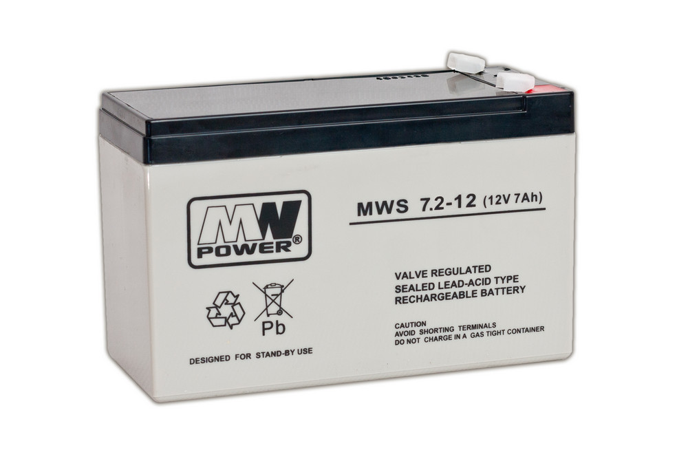 Acumulator 12v, 7.2ah, Mw Power, Mws 7.2-12