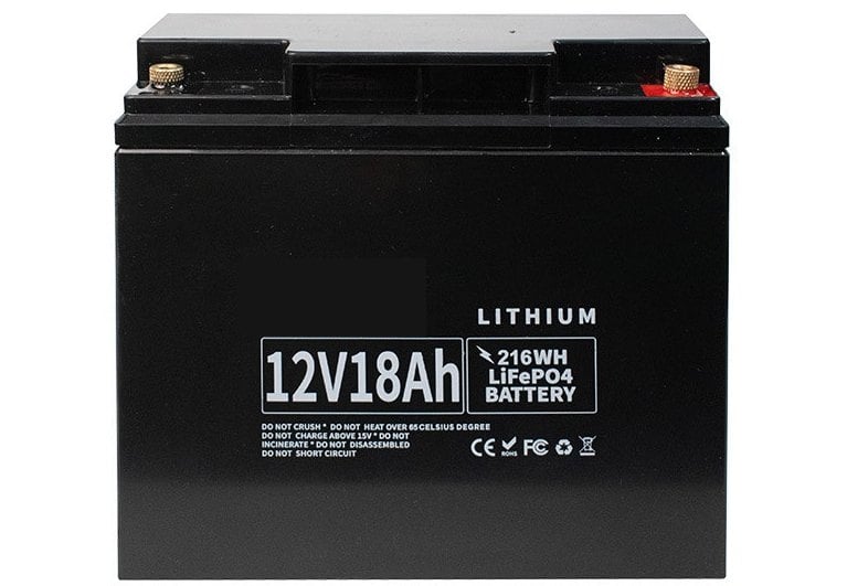 Acumulator de tip LiFePO4, 12V 18Ah, Putere maxima 216 Wh, LFP 12V/18Ah