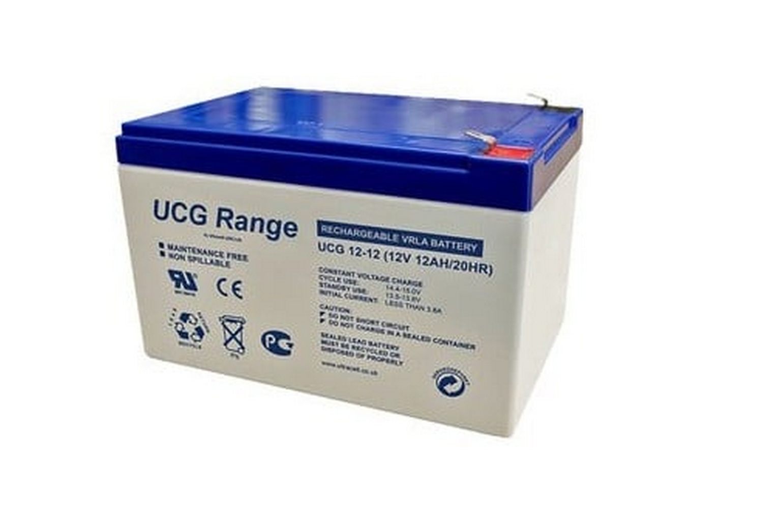 Acumulator VRLA Ultracell Deep Cycle Gel UCG12-12 F1, 12V, 12Ah, ABS