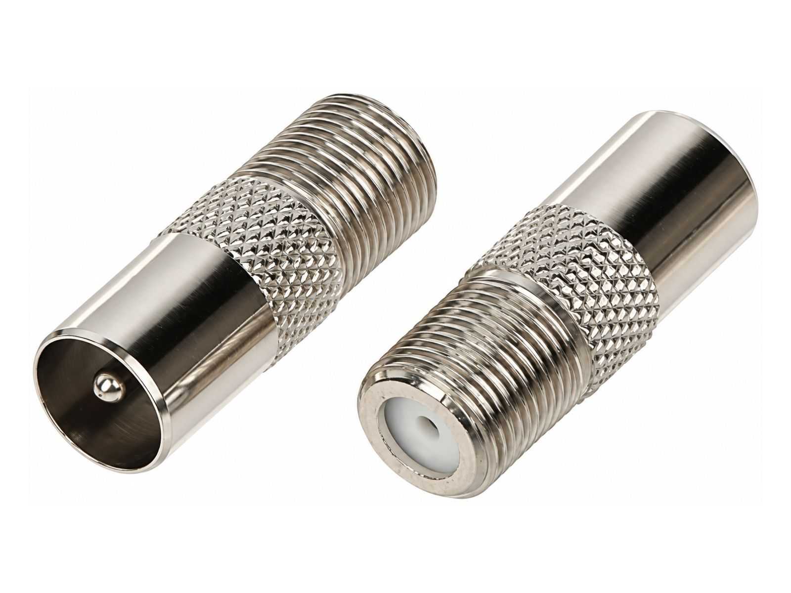 Adaptor F mama - F tata, impedanta 75ohmi, metal, Plug IEC-W/F-G