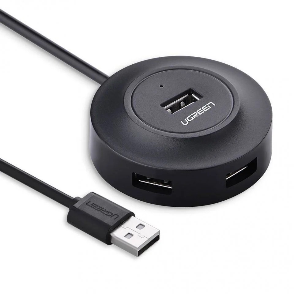 HUB USB 2.0 UGREEN CR106, 4 porturi USB, 1m, Plug and Play, compatibil Windows/Mac/Linux, CR106