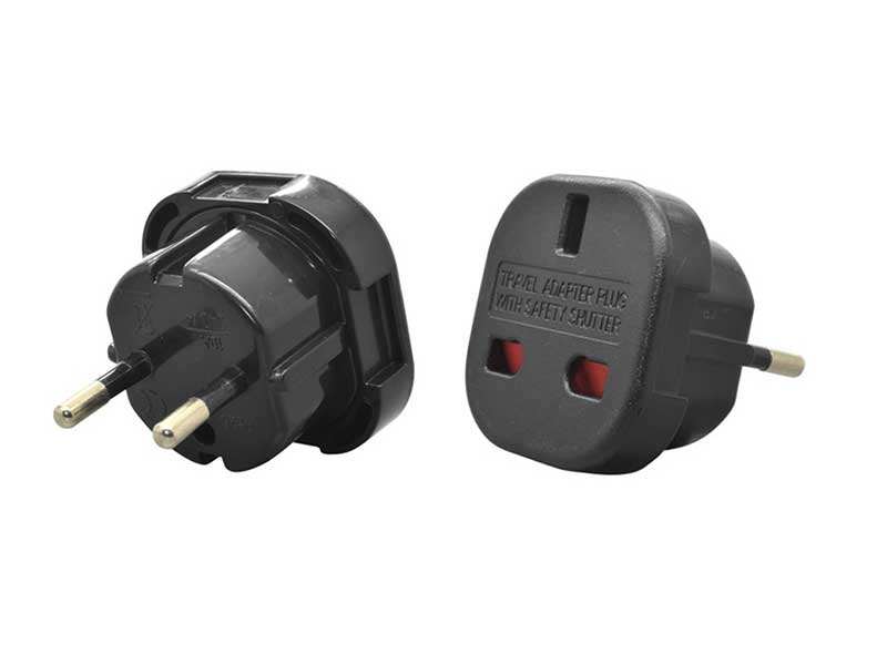Adaptor pentru stecher priza Anglia la priza din Romania, UK - RO-NEGRU