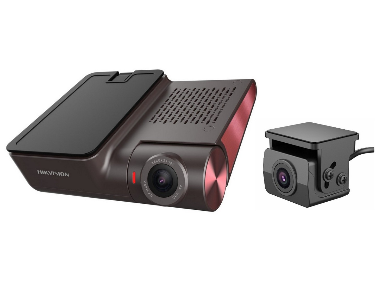 Camera auto Fata + spate Hikvision AE-DC8322-G2PRO/2ch, 4K Ultra HD, WiFi, Ecran 3 Inci, HDR, ADAS, Control Vocal, GPS, Senzor G