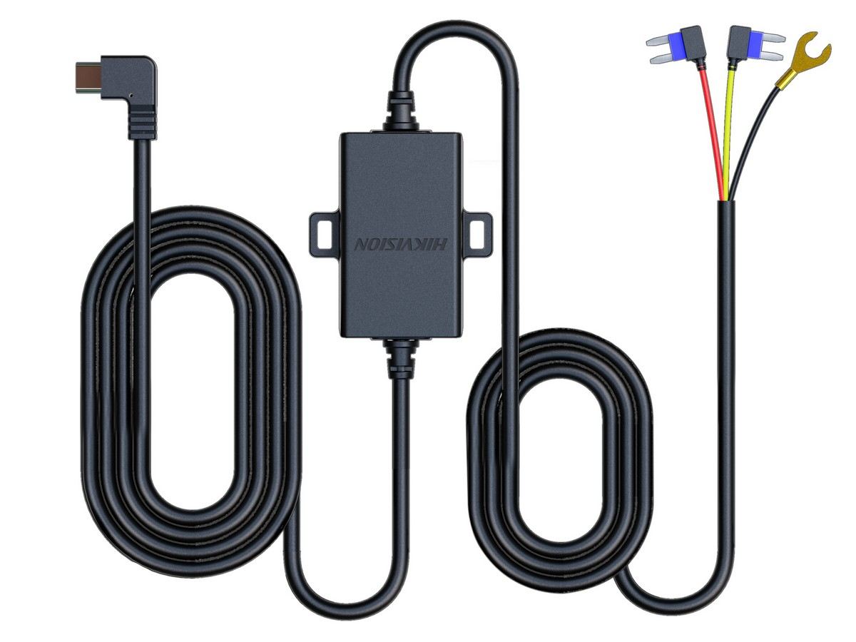 Cablu alimentare camera auto Hikvision AE-DF7351-TypeC-N6PRO, 1.3- 2.1m, 12-24 V DC 5V, Type C
