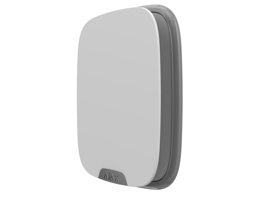 Sirena de exterior wireless, Ajax StreetSirenLogo(W), 113dB, 868MHz, distanta comunicare 1500m bidirectionala, protectie tamper, IP54, alb
