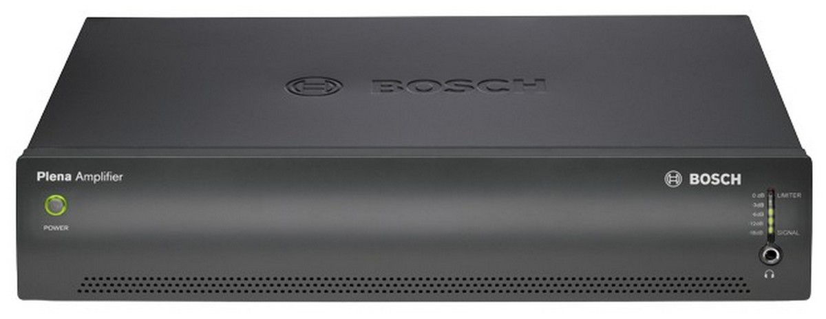 Amplificator cu mixer PA 100V Bosch Plena PLE-1P240-EU, 240W, XLR/AUX, impedanta 8 ohm, montabil in rack