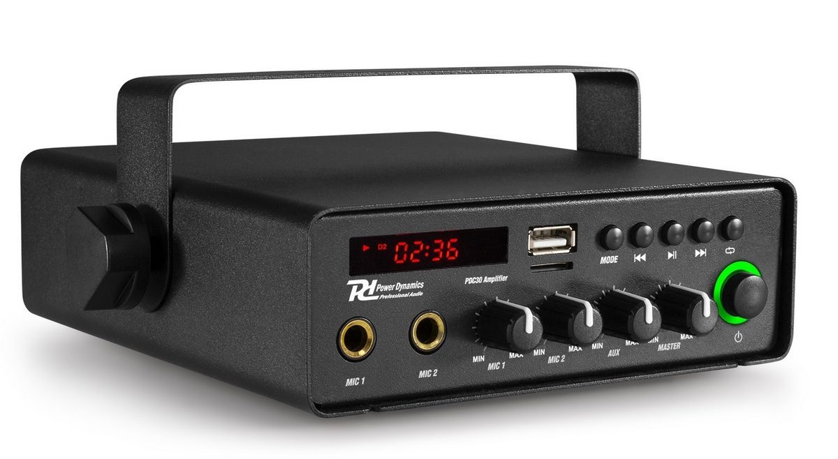 Amplificator Power Dynamics PDC30, 30W, Bluetooth, USB, SD, RMS