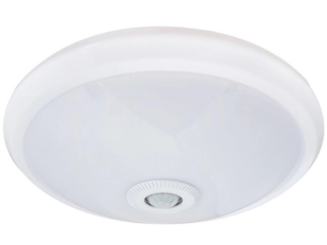 Senzor de miscare si kit de emergenta tip aplica LED SMD, 15W, lumina alba rece 6000-6500K, aluminiu si plastic, IP20, AP15WSMKE