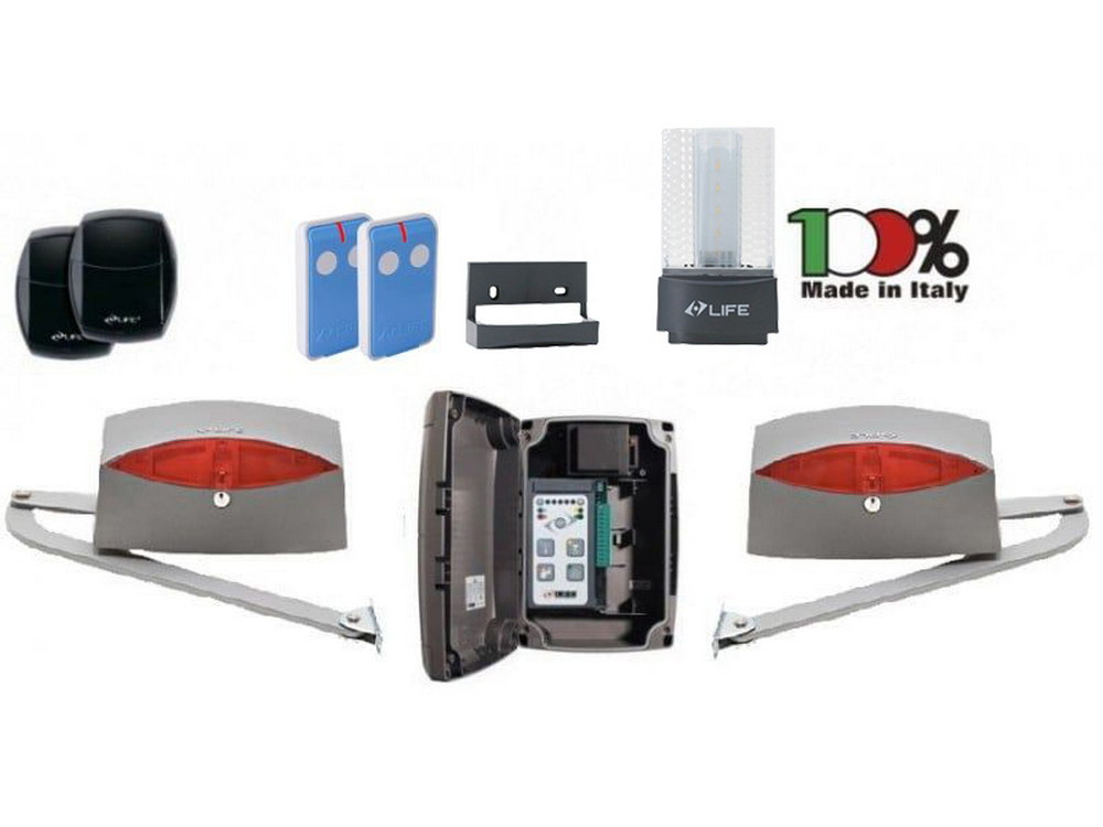 Automatizare pentru poarta batanta LIFE SINUO, 400kg pe canat, brat articulat, SINUO3