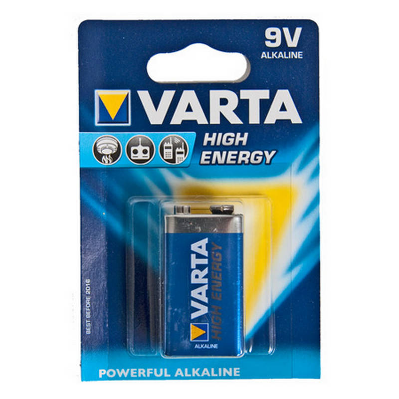 Baterie alcalina, 9V, VARTA BLISTER, VAR-4922