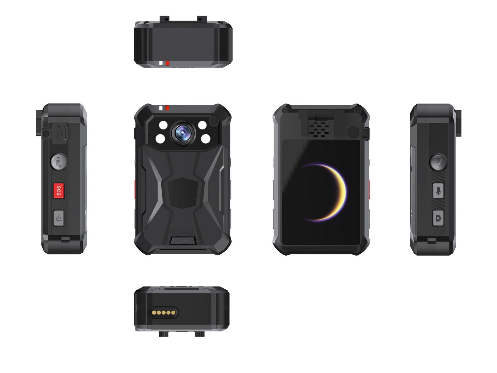 Body camera Hikvision DS-MCW409/N2/64G/GLE, 1440p, 4G, Wi-Fi, GPS, 64GB, ecran tactil 2.4 inch, IR 10m, IP68, Android 14
