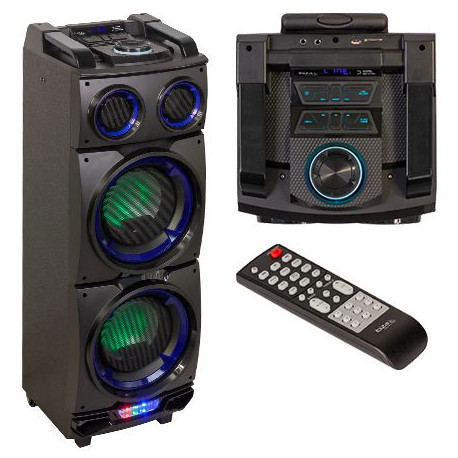 Boxa Portabila 300W, cu USB / SD / FM / Bluetooth / AUX / MIC / Chitara, Ibiza Sound, STANDUP208