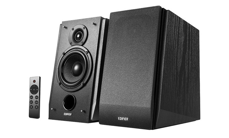 Boxe active 2.0 Edifier R1855DB-MB, Bluetooth, 70W, telecomanda, carcasa lemn, negre