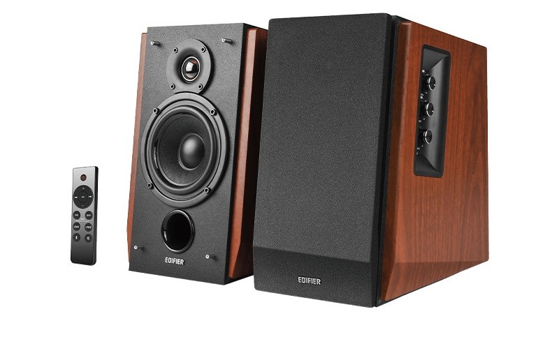 Boxe Bluetooth Edifier R1700BTS-BR, 66W, dual RCA, telecomanda, maro