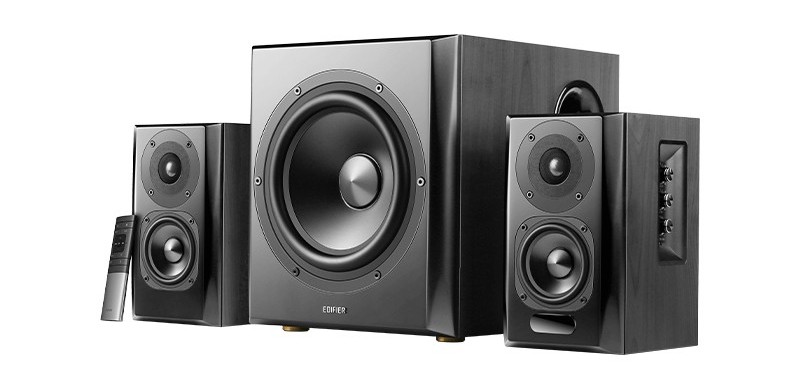 Boxe cu subwoofer Edifier S351DB-BK, Bluetooth, 150W, PC, AUX, telecomanda
