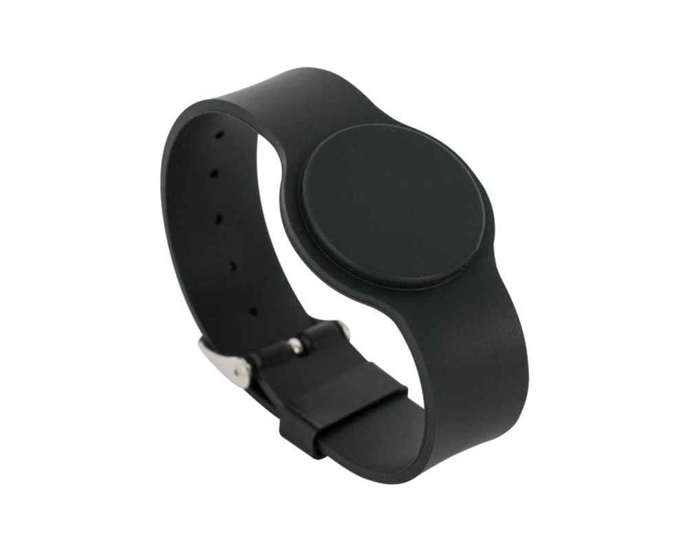 Bratara de proximitate din silicon cu catarama, negru, 125Khz, IDT-4009EM