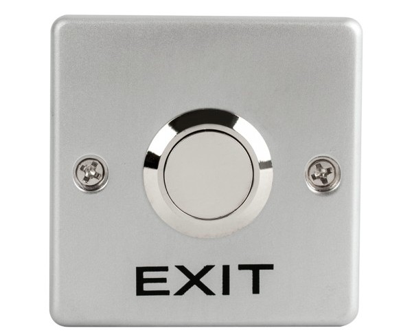 Buton de iesire aplicabil, actionare prin apasare, NO/NC, aliaj de zinc, Safer PBK-G-19SS-2