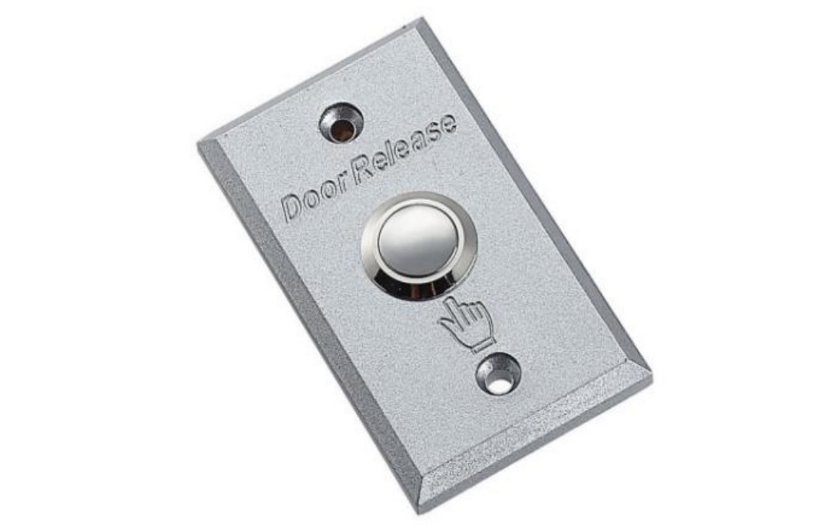 Buton de iesire, incastrabil, aluminiu, NBT-001