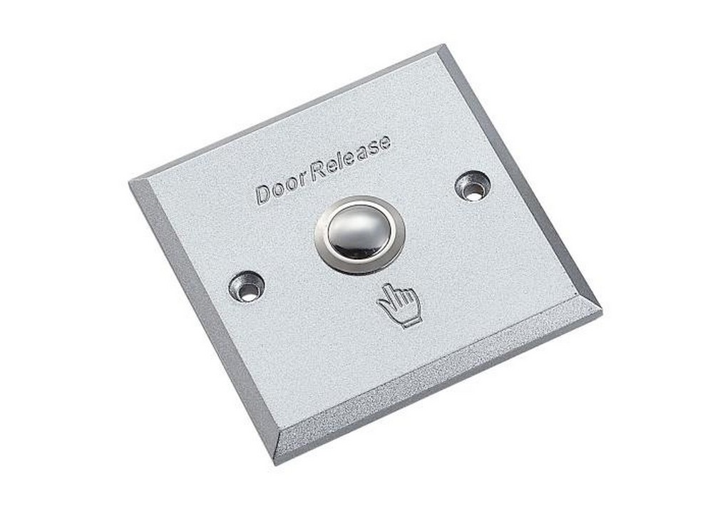 Buton de iesire cu contact de iesire de tip NO, 36V-3A, carcasa din aliaj de aluminiu, incastrabil, Sebury NBT-002
