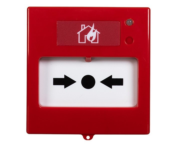 Buton de incendiu conventional, indicator LED, NC/NO, rezistenta interna 470 Ohmi, TEKNIM TFB-3167