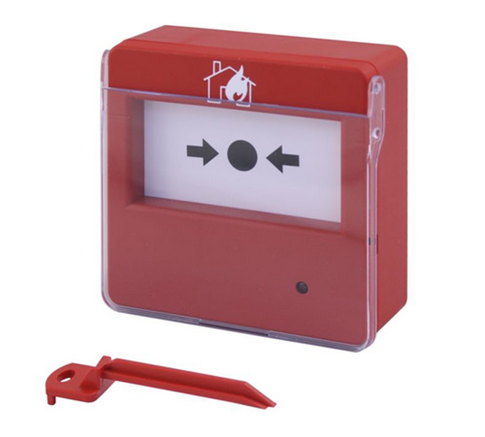 Buton de incendiu conventional, rosu, plastic, FIRECLASS MCP200CS