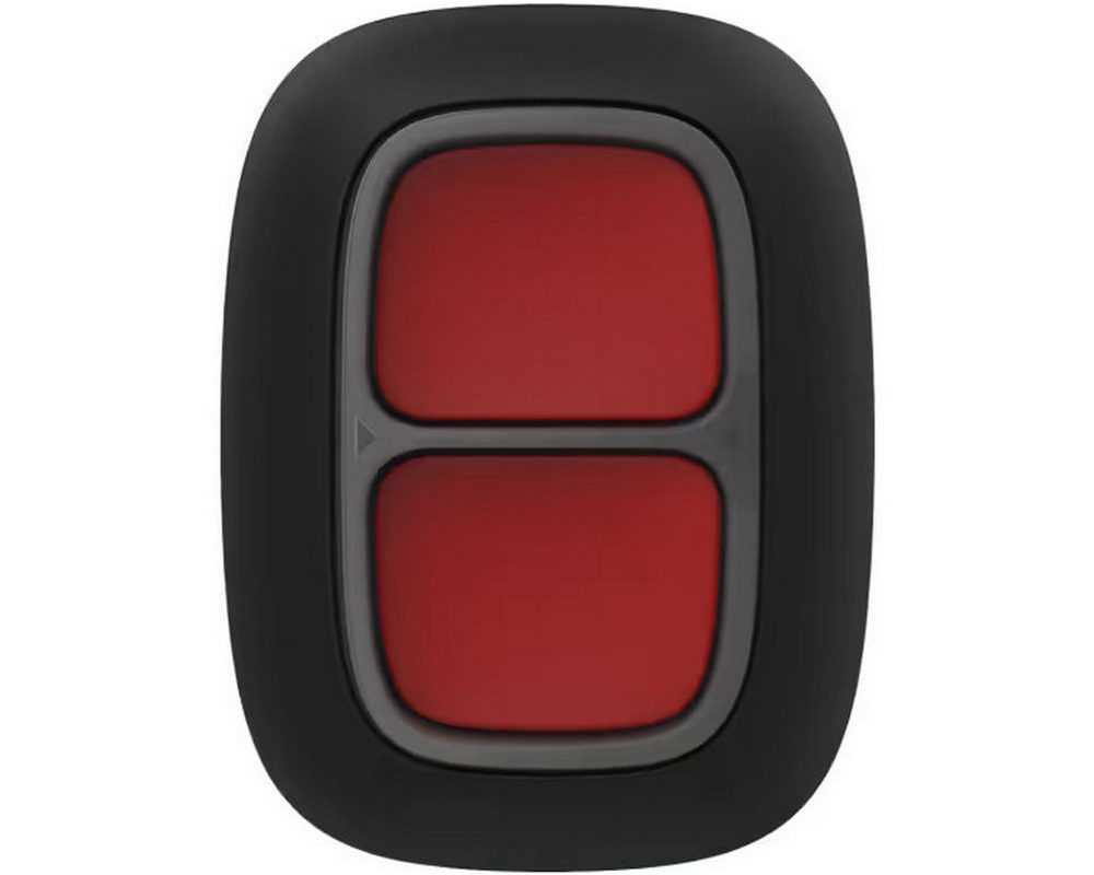 Buton de panica dublu wireless Ajax, 868 Mhz 1.3km, IP55, negru, AJAX DOUBLE BUTTON BL