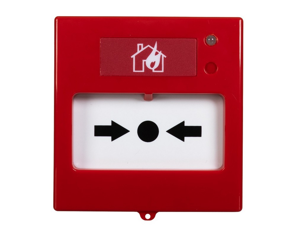 Buton wireless de incendiu, 868 Mhz, IP 30, resetabil, Teknim, TWB-1866