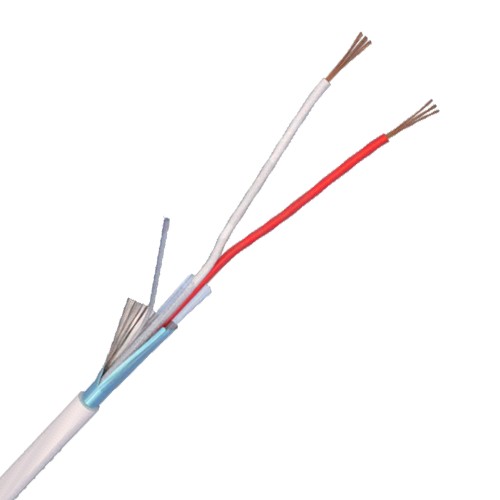 Cablu de alarma cu 2 fire, ecranat, rola 100m, multifilar, Cupru, 2CUEF
