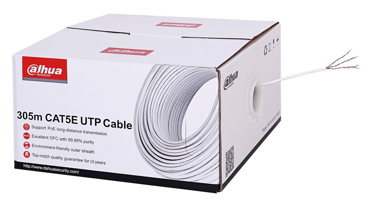 Cablu de retea UTP, Cat5e, OFC, 305 metri, Dahua PFM920I-5EU-C