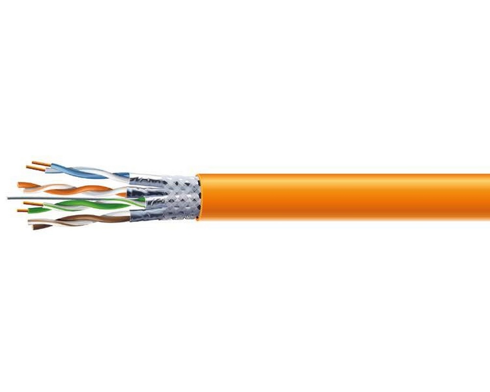 Cablu FTP CAT7 din cupru, 23AWG, LSZH, rola 100m, Safer ADM-FTP7-23AWG-100M