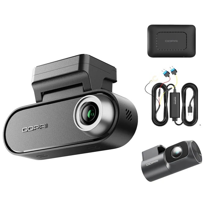 Camera auto duala DDPAI-N5 Dual 4G 2026, 4K, 4G, mod parcare inteligent, AI, Wi-Fi 6, GPS, control vocal
