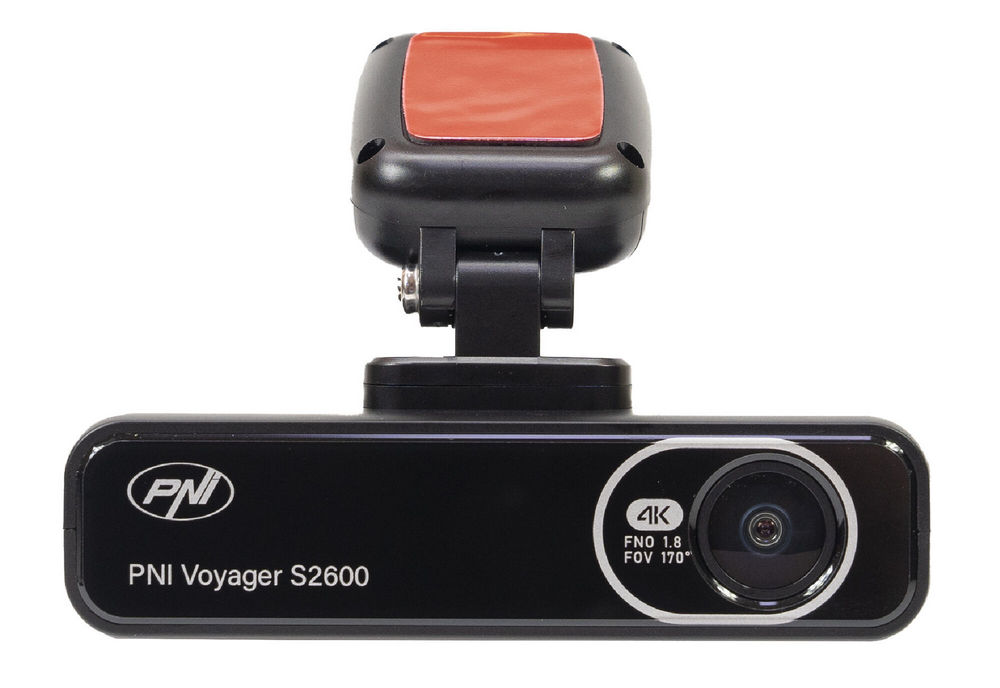 Camera auto DVR PNI Voyager S2600, 4K UHD, WiFi, G-sensor, slot microSD, supercapacitor, monitorizare parcare, PNI-S2600