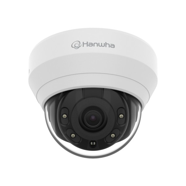 Camera IP dome antivandal Hanwha Vision, 8MP, 30fps, lentila varifocala motorizata 3.2-10.2mm, IR 30m, WDR 120dB, PoE, IP66, IK10, QNV-C9083R
