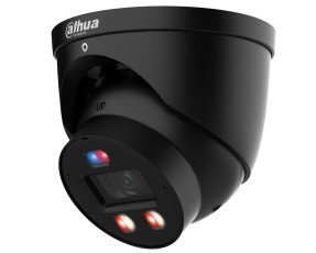 Camera IP Turett Dahua IPC-HDW3649H-AS-PV-0280B-PRO-Black, 6 MP, 2.8mm, WizColor TiOC PRO, iluminare duala, alarma, audio bidirectional, PoE, IP67