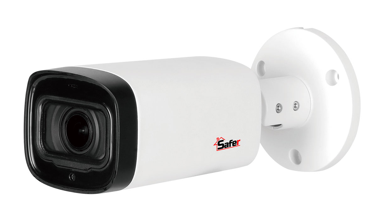 Camera de supraveghere Bullet, 5MP, Lentila motorizata varifocala, IR 60m, Microfon, IP67, Safer SAF-BM5MP60VZ-A