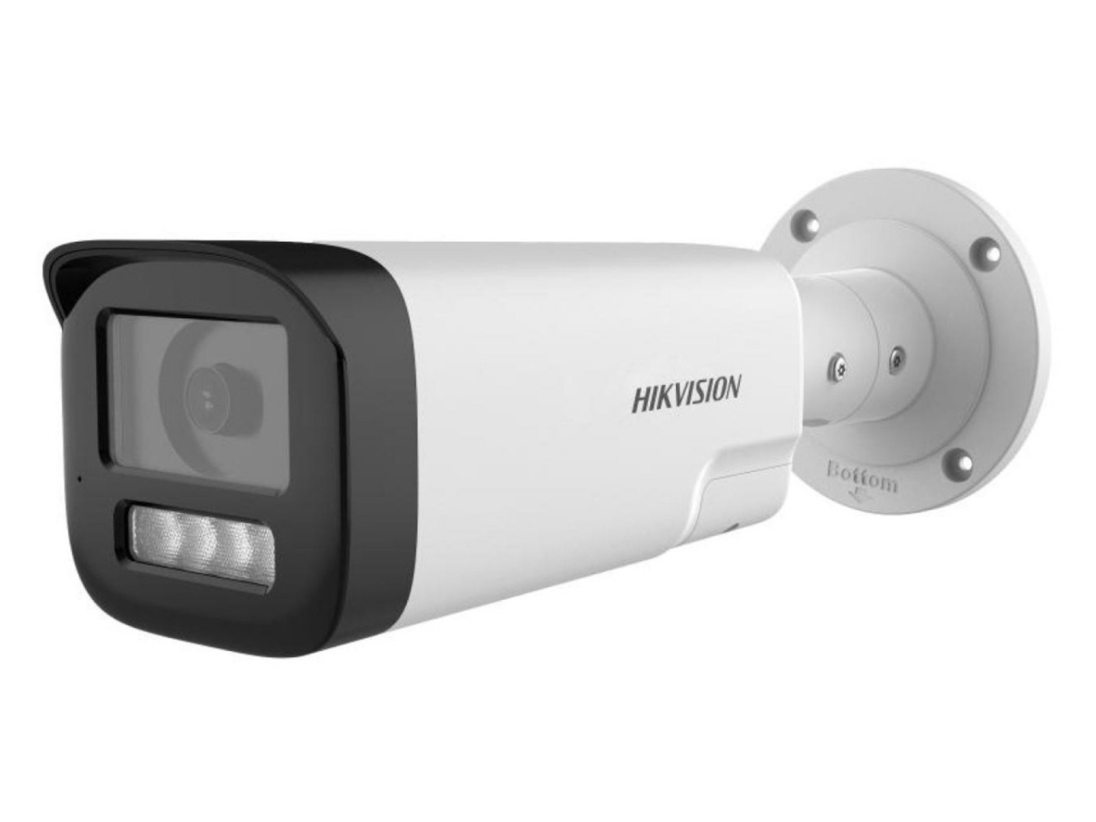 Camera supraveghere analogica exterior Hikvision DS-2CE19U0T-LTS-2.8mm, 8 MP, 4K, 2.8mm, IR+LED alb 80m, microfon, difuzor, DWDR