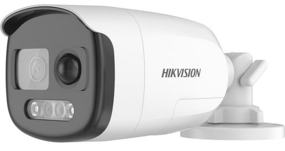 Camera supraveghere cu Alarma si senzor PIR, Hikvision ColorVu DS-2CE12UF3T-PIRXO(2.8mm), 8MP 4K, LED 40m, IP67