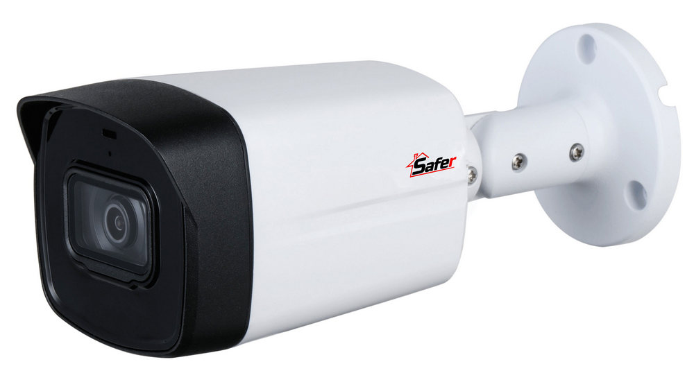 Camera supraveghere exterior HDCVI, 2MP, lentila 2.8mm, IR 60m, microfon, IP67, Safer SAF-BP2MP60F28-A