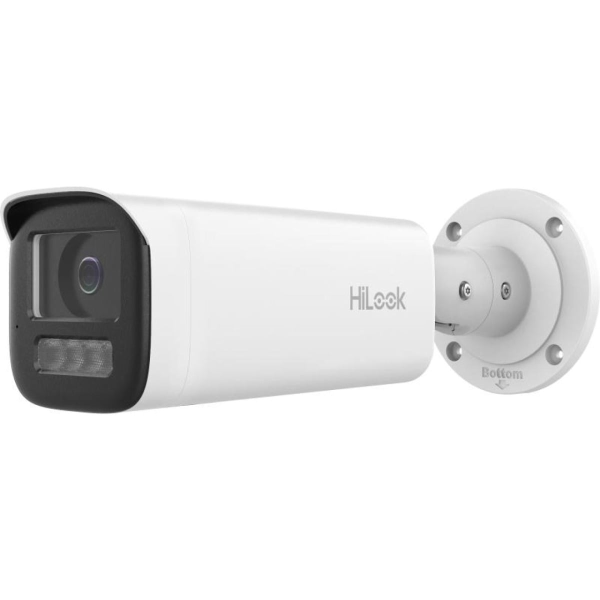 Camera supraveghere IP exterior Hikvision HiLook IPC-B520HA-LU 2.8mm, 2 MP, IR+LED alb 60m, detectie om/vehicul, microfon, PoE, H.265+, IP67