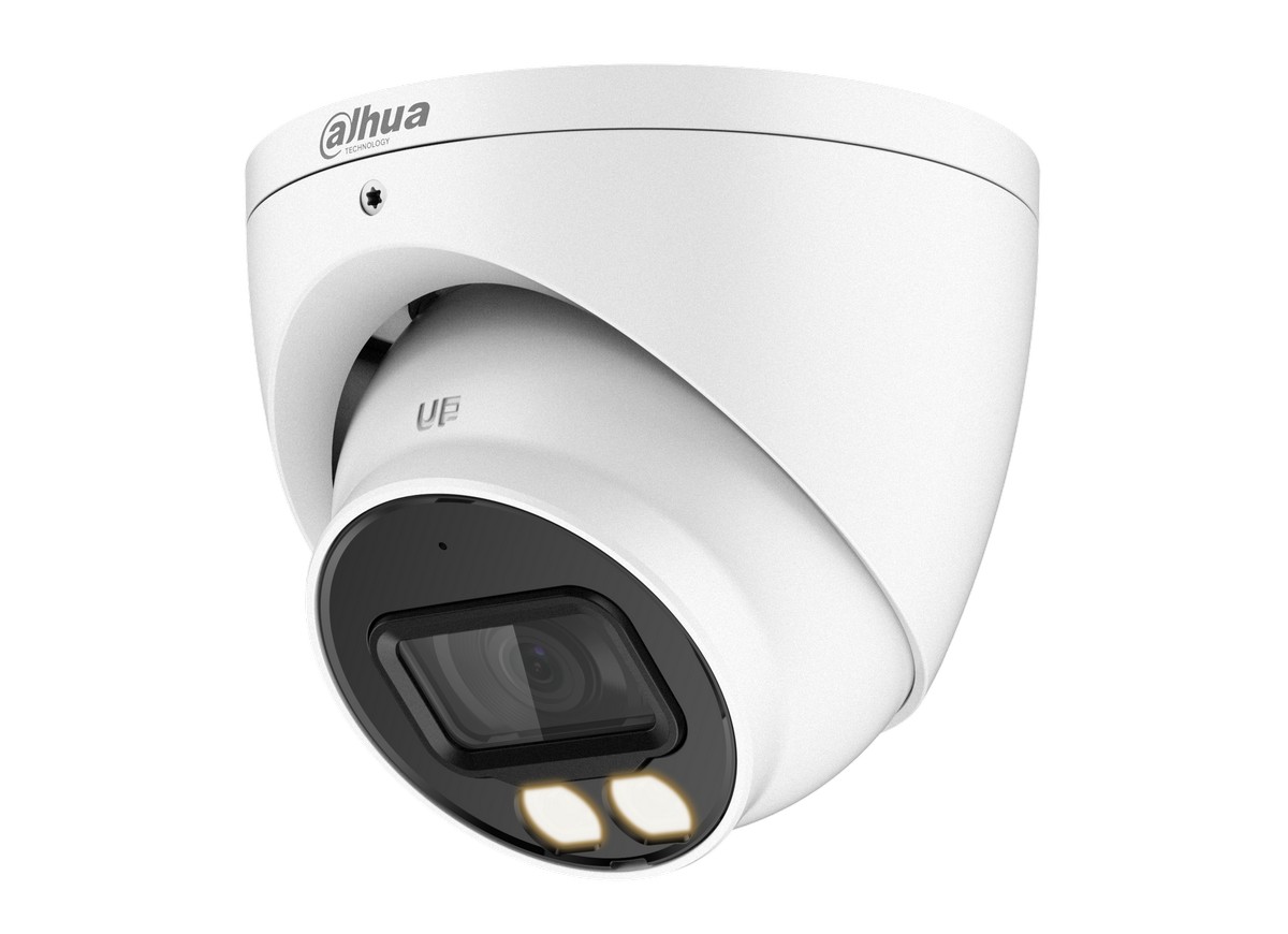Camera Dahua HDCVI cu iluminare duala IR si LED la detectie miscare, 5MP 2.5K, 2.8mm, microfon, HAC-HDW1500TP-IL-A-0280B-S2