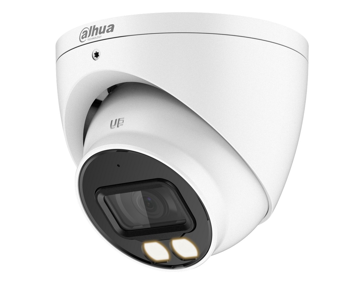 Camera de supraveghere pentru interior, 4K 8MP, 2.8mm, Iluminare IR si LED 40m, Microfon, Dahua HAC-HDW1801T-IL-A-0280B-S2