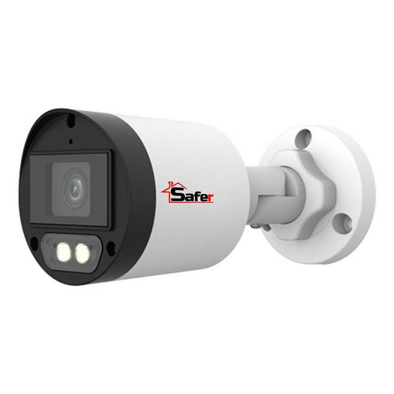 Camera de supraveghere, 2 MP Full HD, LED cu lumina alba 40 m, Microfon HDCVI, 2.8mm, Safer, SAF-BM2MP40F28-LED-A-(U)