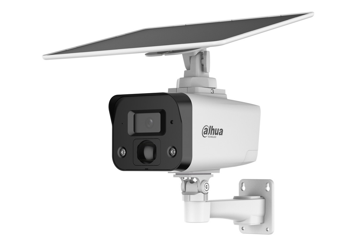 Camera de supraveghere 4G cu baterie si panou solar, 4MP, IR si LED, Alarma, slot microSD, IP67, Dahua IPC-HFW2441DG-4G-SP-B-0360B-MAX