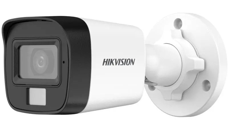 Camera de supraveghere analogica, 5MP, Lentila 2.8mm, Iluminare duala IR si LED, IP67, Hikvision DS-2CE16K0T-LFS(2.8mm)