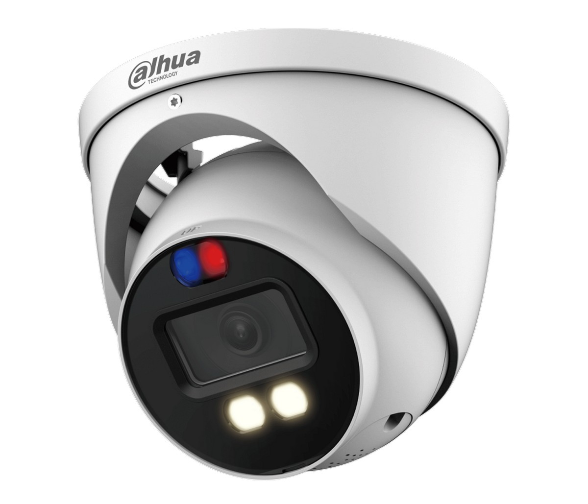 Camera de supraveghere dome Dahua HAC-ME1809H-A-PV-0280B-S2, 4K - 8MP, Iluminare duala 40m, TiOC, 2.8mm, Microfon, IP67